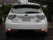 Subaru Impreza STI GRB JDM, HKS &amp; Subaru muffler finisher.