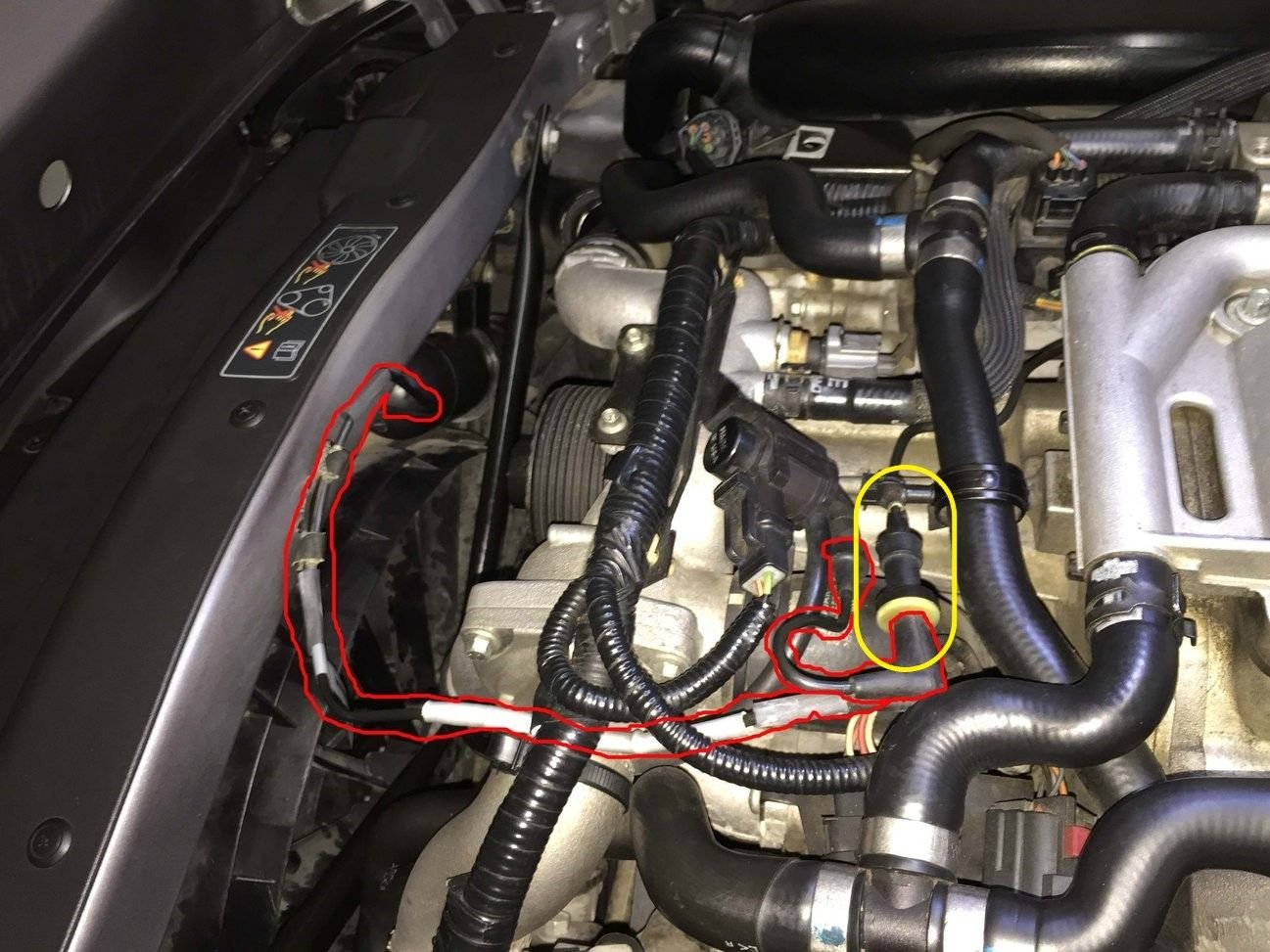 This is ChiefyOs photo showing the additional vacuum assemblies (outlined in red) that actually need to use the one-way check valve as a vacuum supply. I added the yellow oval outline to illustrate the one-way vacuum check valve.
