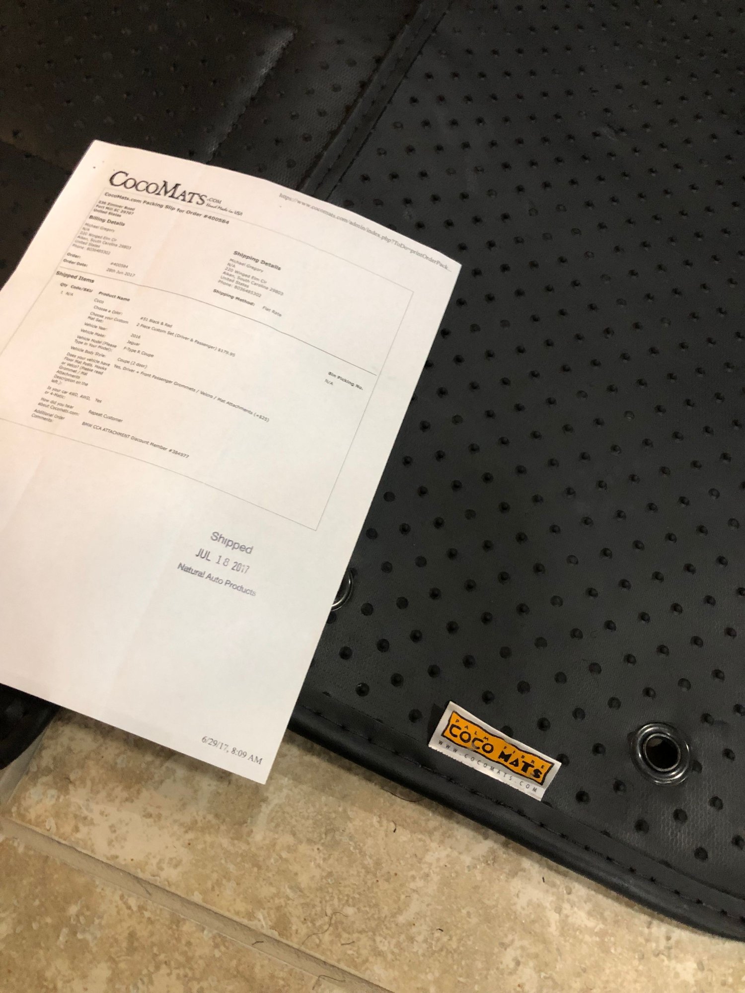 Interior/Upholstery - Coco mats for F-Type - Used - 2016 to 2022 Jaguar F-Type - Fishers, IN 46037, United States