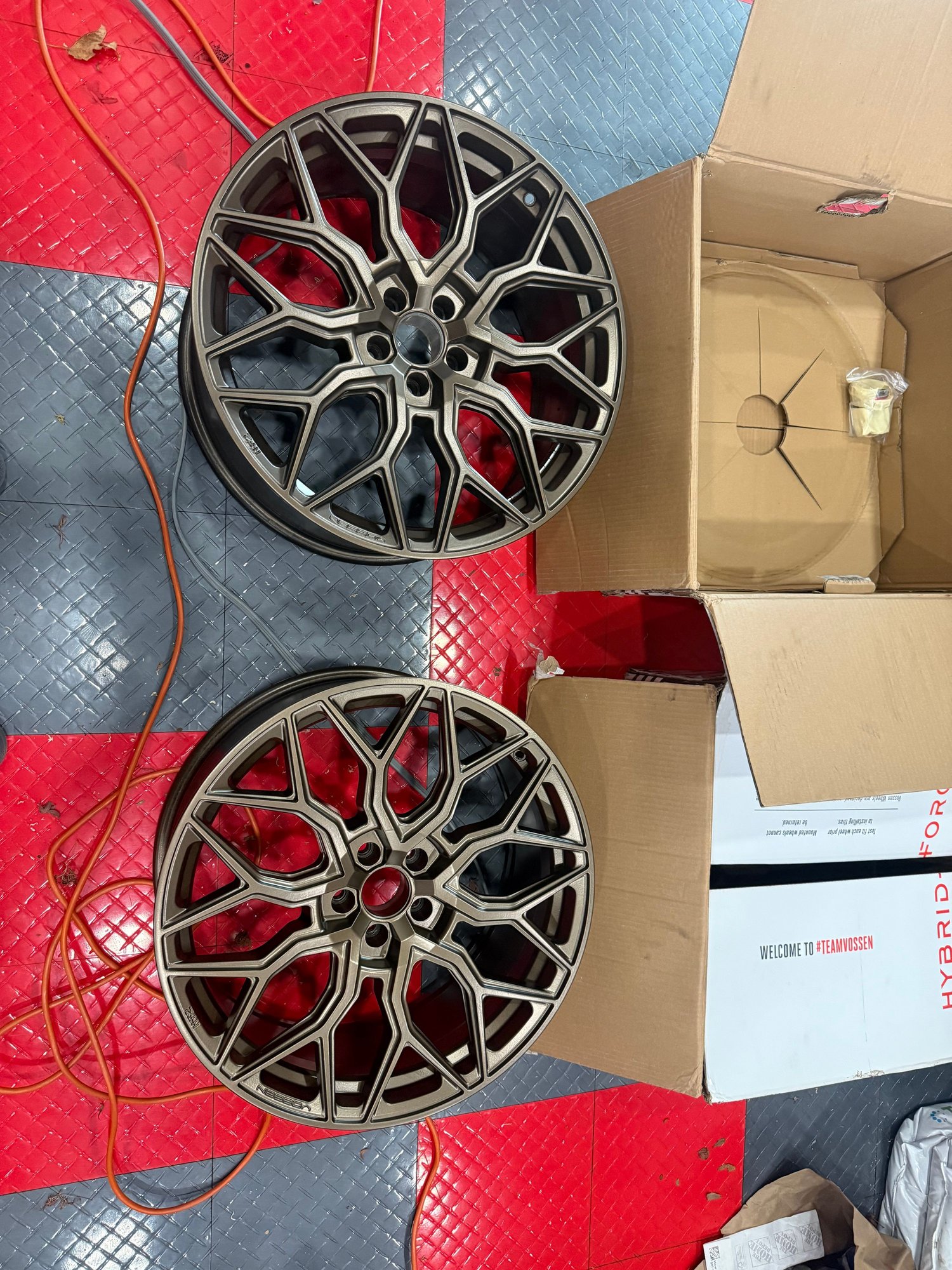 Wheels and Tires/Axles - Jaguar Ftype 5X108 Vossen HF-2 2-20X9” 2-20x11” Satin Bronze set - Used - 2014 to 2024 Jaguar F-Type - West Harrison, NY 10604, United States