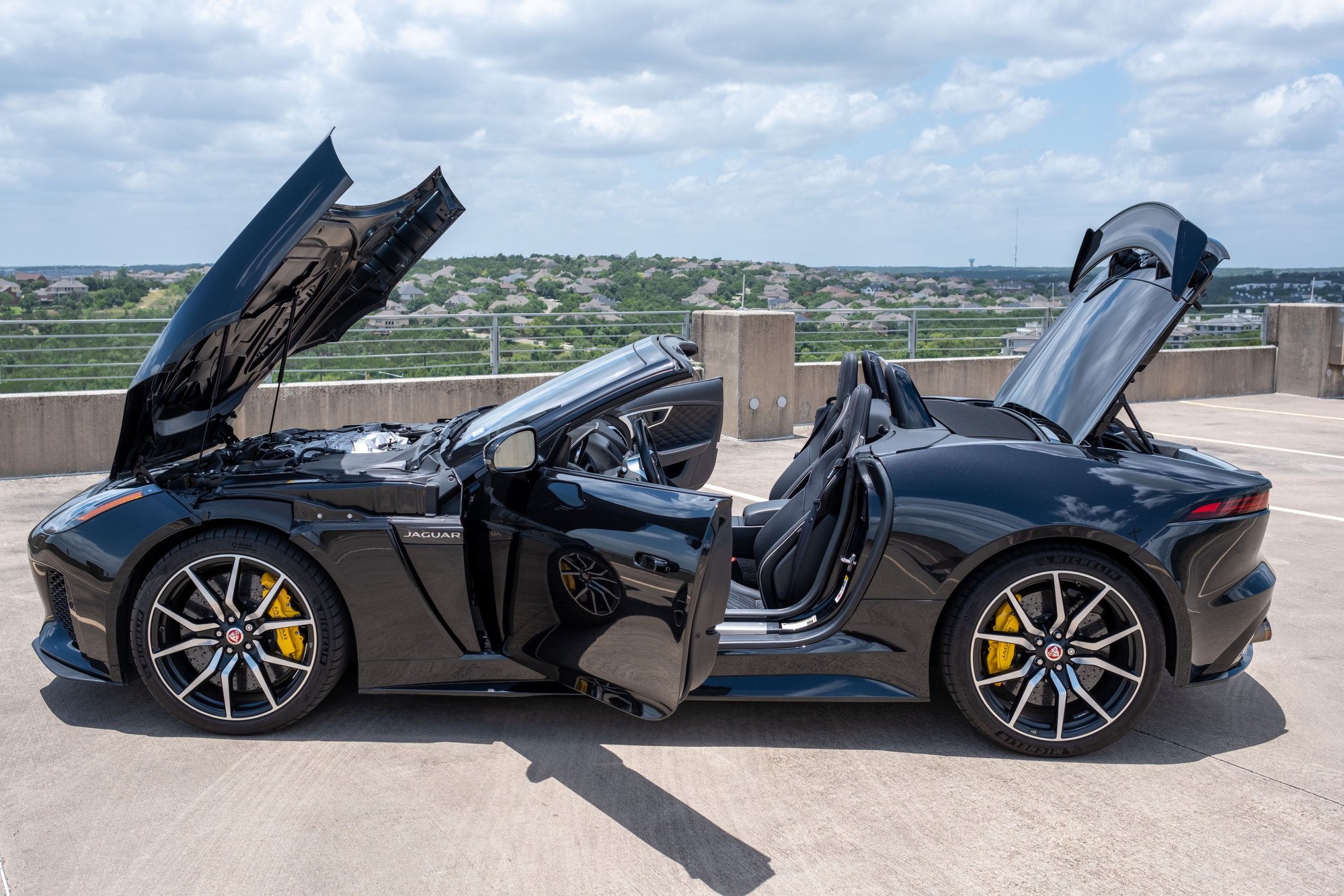 2020 Jaguar F-Type - 2020 F Type SVR Convertible Black exterior, Black interior, CCB, Carbon Fiber Package - Used - VIN SAJDZ5FE5LCK63399 - 12,500 Miles - 8 cyl - AWD - Automatic - Convertible - Black - Austin, TX 78735, United States