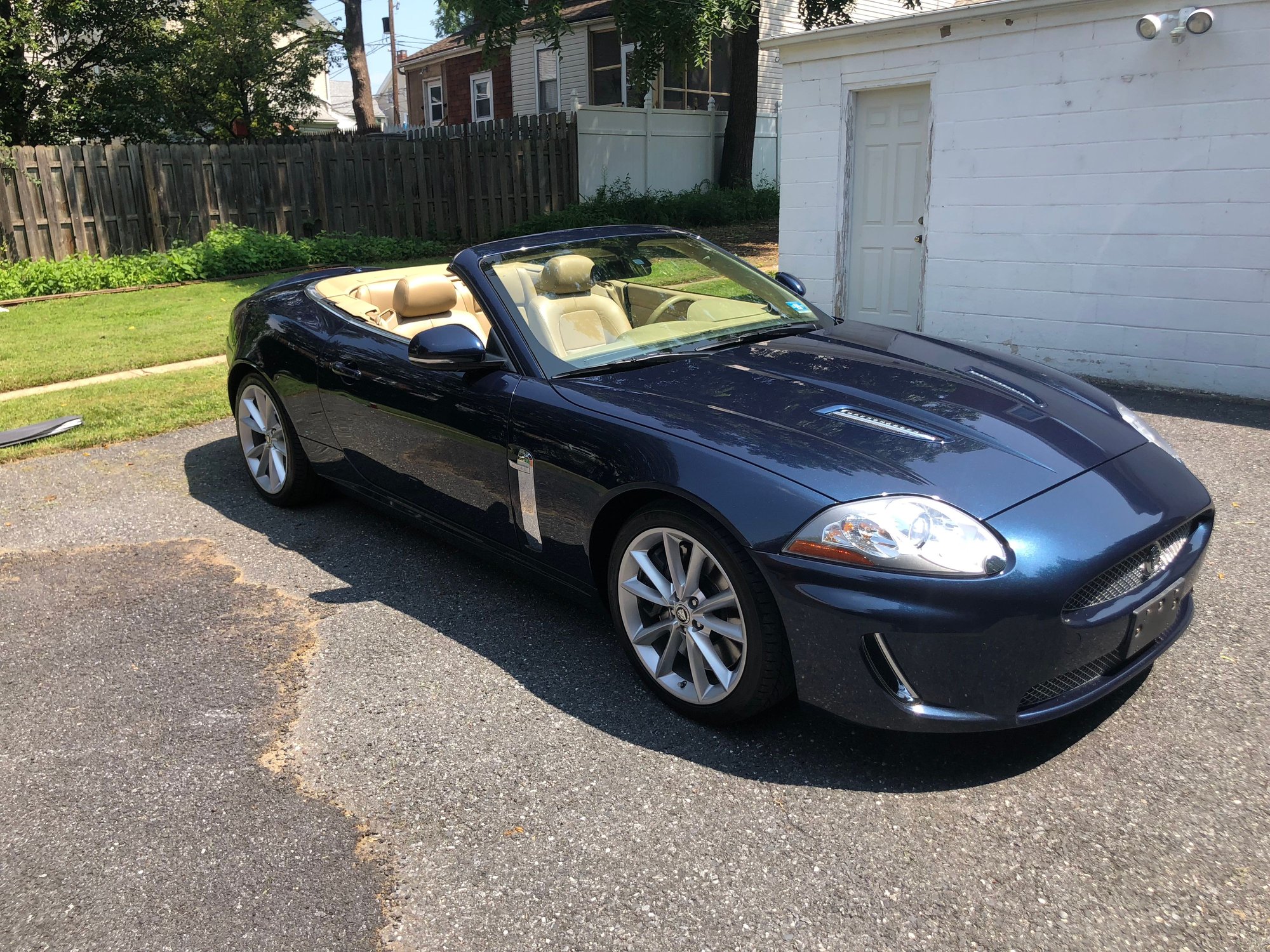 2010 Jaguar XKR - 2010 XKR Vert Blue/Tan. Baby on the way so it's gotta move! - Used - VIN SAJWA4EC2AMB38641 - 46,000 Miles - 8 cyl - 2WD - Automatic - Convertible - Blue - Bethlehem, PA 18018, United States