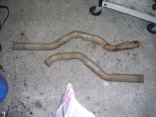 Start of the head pipes