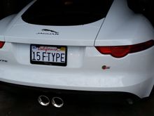 New vanity plates arrived 7/20/15