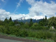 Driving by Mt. Shasta