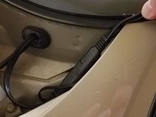 Battery Tender plugged into connector