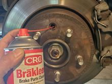 Clean out the drum with a liberal spray