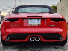Blacked-out tail lenses.

(Plate is artifact from my last car.  Replacement on order with PennDoT.)