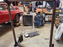 Added a few braces and finish welding.  I would weld a little on one corner, then go to another corner so as not to add too much heat too fast to one side.  This is to keep it from warping.  