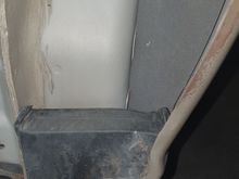 Lhd 2003 x350 front left wheel well foam  towards doors