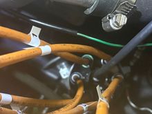 Fitted to motor - #1 is marked with the green chalk pen. points in the right direction.