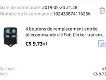 The fob even comes with fresh battery and buttons glow in the dark. 