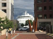 ...and they drive cruise ships through the streets of Portland.