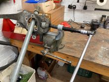 Changing the lower ball joint is fun!