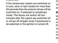 Auto lights and wipers