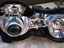 Lens and insert removed