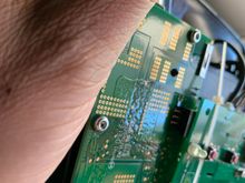 Secure the pcb with zip tie or any method to stop it moving around