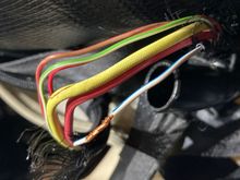 We stitched the conductors back together and soldered the bundle.