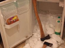 Don't try this at Home! when defrosting your Fridge