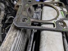 Layers of head gasket splitting apart