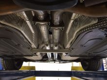 New pipes looking front to back.