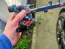 The offending manifold and clearly shot!