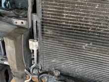 Radiator damaged on all sides
