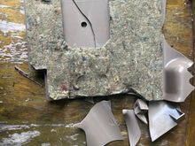 Jaguar kick panel made by the Lays Potato Chip company