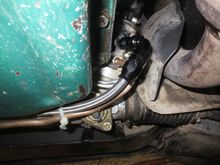Hose runs between rack and sump