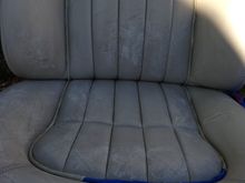 Passenger seat after prepping and scrubbing.