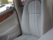 Passenger seat installed back in the car.
