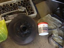 Preparing the Wheel Hub to go back on 'The Ice Princess'