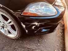 Front bumper scratches