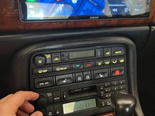 Carplay with music and map on display. 