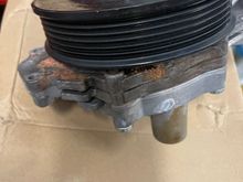 See the coolant stains? 