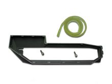 You put the double sided foam tape on the back side to seal against the firewall. That surface and the housing are slightly curved rather than flat, btw.