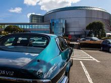 Outside the Toyota Automobile Museum