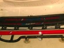 Installed Black SS mesh in back of the lower divider. Wife and I didn't like the looks of the mesh in place of the divider.