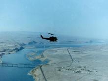 Flying over the Columbia River