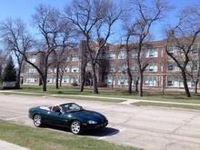 My old high school, as it sits rotting away.