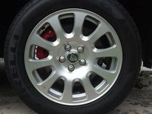 Brembo/Wilwood red painted brake calipers