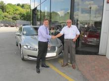 Collecting the car from Lancaster Jaguar, July 2014