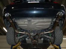 New exhaust, custom welded by a buddy of mine.