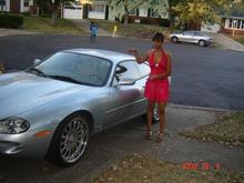 My daughter wanting to drive the XK to Home Coming!!!