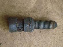 Can you believe this is the end of the fulcrum bolt after being cut off. The fat bit is the inside of the bush.