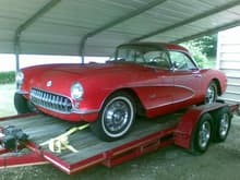 1957 Corvette.  Non original engine but still is fun to drive except I am too old and fat to get in out of it.
