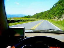 Driving Skyline Road in Virginia.