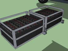 rear battery box with slide rail design
