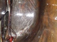 Shiny wet sealer appears to have covered everywhere.  The filler neck "bubble" at the top was the hardest to get the sealer to coat.  