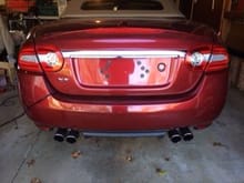 LED taillights on my '07 XK!
